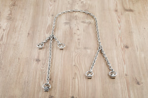 Double ring holder with chain - for the Heaven's Hell series