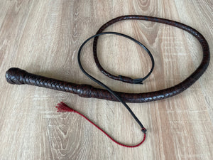 Bullwhip - hand-braided whip - leather