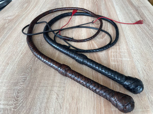 Bullwhip - hand-braided whip - leather